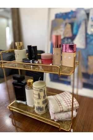 MNZ-Neptün Gold غرف الاستحمام منظمة تجميل ومكنسة التنظيف للوحيات التجميل المعدة الأغراض منظمة مستوى 2 VND04 - Vendor