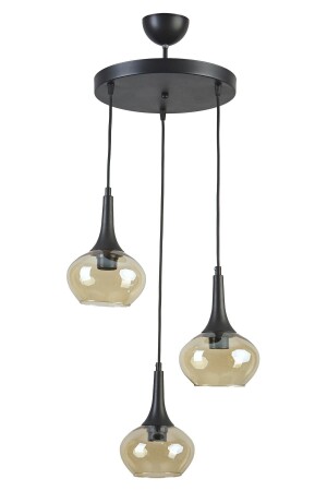 MNZ-Nero تصميم عصري كافي مطبخ غرفة المعيشة اللون الأسود عسل الزجاج 3 قطع شمعة NRO1 - Modavize