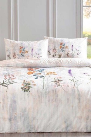 MNZ-Nev Floraison Duvet Cover Set سمك السلمون مزدوج EVTNVTÖZDL00656 - Özdilek