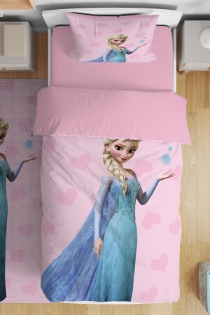MNZ-New Pink Elsa نمط واحد الأطفال الأسرة المجموعة evnev00087 - Evpanya
