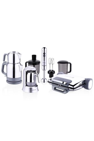 MNZ-New Series Inox 14 Piece Set A1827 KE4165 - KORKMAZ