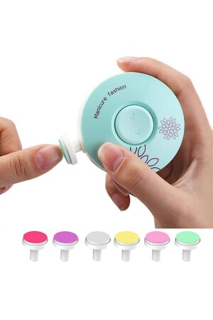 MNZ-Newborn Baby Baby Rotary Battery مشغولة آلة قطع الأظافر وقطع الأظافر - Canderel