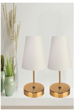 MNZ-Nightstand شمعة بيضاء 2 قطع - EvLight