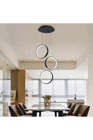 MNZ-Niks ثلاثي الأسود Plophonier LED ضوء العلق نيكسليد ثلاثي ضوء العلق نيكسليد - ABAJUR EVİM