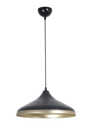 MNZ-Nil تصميم عصري خاص مشاطرة سوداء داخل ذهب المعدات الكافي - المطبخ واحد شمعة NILSIVAMA01 - Fer Avize