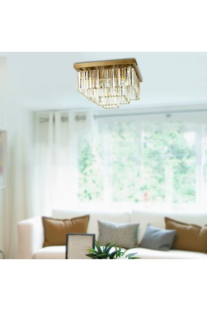 MNZ-Nilüfer كريستال قديم ثلاثي مربع كريستال حجر التصميم الحديث كريستال غرفة المعيشة شمعة 7000-1140-10-30 - Apliqa