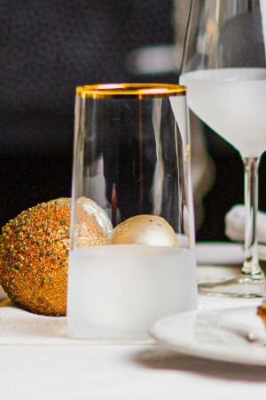 MNZ-Nish 4-piece soft drink glass set 520 سي سي - Rakle