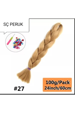 MNZ-No.27 الشعر الجومبو الشعر الأفريقي التوستة الخيط الشعر الأفريقي التوستة 100 جرام 60 سم 27 لا - SÇ PERUK