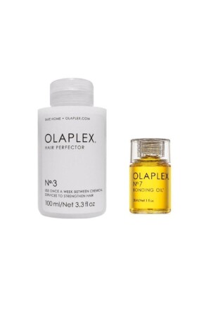 MNZ-No:3 مادة تصفية الشعر 100 مل + رقم:7 زيت رعاية 30 مل - Olaplex