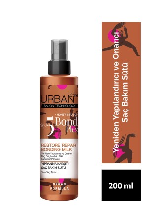 MNZ-No.5 Plex Bond استعادة إصلاحات مكافحة ارتداء رعاية الشعر حليب 200 مل-فيغان - Urban Care