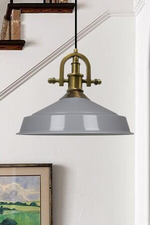 MNZ-Noble Gray شمعة واحدة القديمة الجديدة الرأس الرائعة الراجعية مصباح العلق المطعم غرفة المعيشة الإضاءة BMM2013XXGE - Bamyum