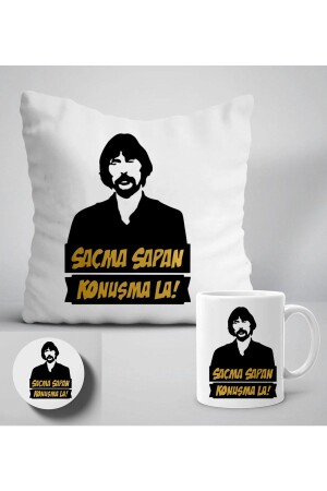 (MNZ-Nonsense Talk La! . طباعة وسادة هدية + مقبض + كوستر مجموعة Y94 - GünayStore