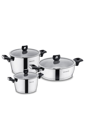 MNZ-Nora Jr.6 قطعة أدوات الطبخ مجموعة 9080203A2989 - KORKMAZ