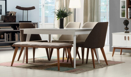 مجموعة طاولة الطعام MNZ-Nora - Cadde Yıldız