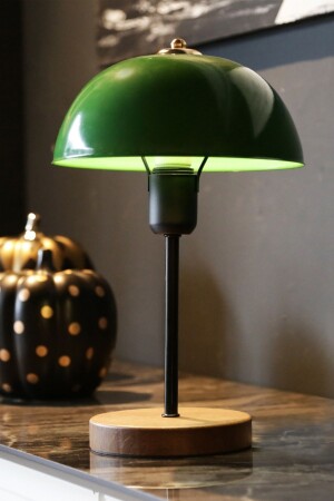 MNZ-North Home Green Metal Lampshade مع الفطر رأس غرفة المعيشة المكتب مقهى مصباح طاولة الأعمال AAGK9013 - Art&Gift