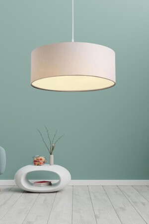 MNZ-North Home Roll Design Fabric Pendant Lamp شمعة غرفة المعيشة غرفة المعيشة غرفة النوم الكبير الكريم الأسطوانة شمعة AAGK9008 - Art&Gift