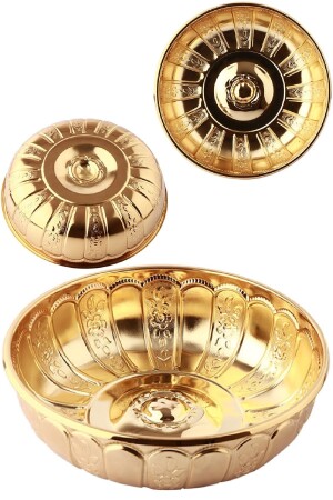 MNZ-Nostalgic سلالة العثمانية الحديد حمام القميص الذهبية الصفراء لون 20 سم 456199502 - BİTERSE