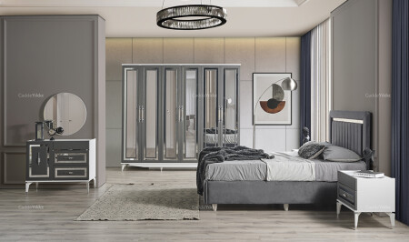 غرفة نوم MNZ-Nougat MDF - Cadde Yıldız