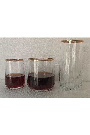 MNZ-Nova ذهبية ذهبية 18 قطعة مشروب شرب ن2345678 - Paşabahçe