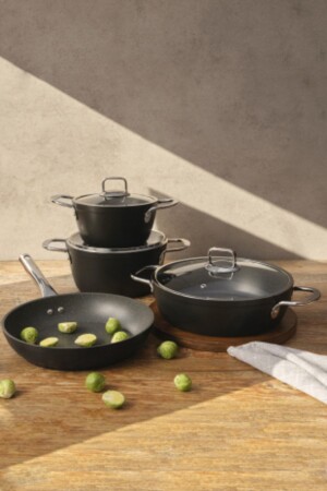 مكنة معدنية من MNZ-Nova Pro 7 قطع غرانيت طباخات مجموعة P178PŞÜ. 50050. 01 - Hisar