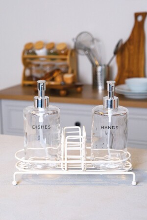 MNZ-Nova Stand 2 مُزود صابون سائل أبيض - Fh Finehome