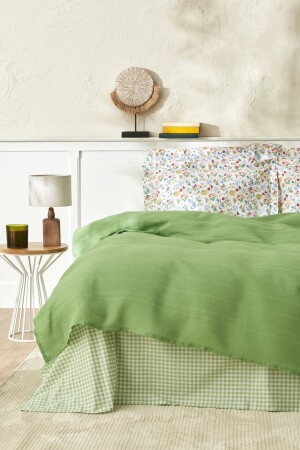 MNZ-Noya 100% القطن واحد بيكة مجموعة خضراء - Karaca Home