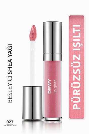 MNZ-Nutrishing Lip Gloss - Dewy Lip Glaze - 023 وقت الإجازة-8682536069427 7121 - Flormar