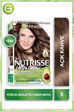 MNZ-Nutrisse التغذية المكثفة كريم دائم لون الشعر 5 بني خفيف - Garnier
