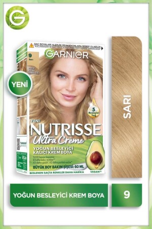 MNZ-Nutrisse التغذية المكثفة كريم دائم لون الشعر 9 صفراء NNTRSSE - Garnier