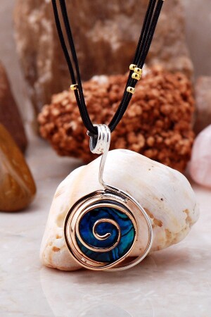 MNZ-Ocean أم اللؤلؤة الحجر تصميم رقبة الفضة 6447 2465269 - Sümer Telkari