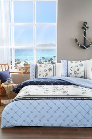 MNZ-Oceanic Single Duvet Cover Set PR-EVTEKSTILI-58485500697 - FLORETTA