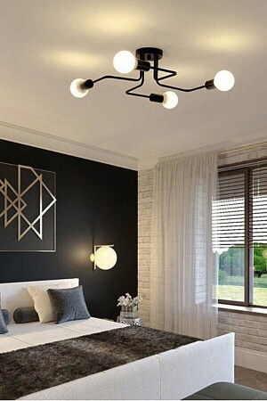 MNZ-Octopus 4-piece Black Chandelier GNC-694 - Trendylight