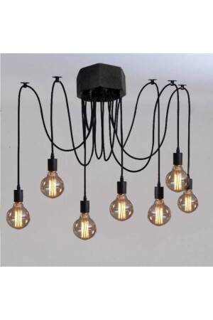 MNZ-Octopus Spider Chandelier 7 قطع ZMR15 - Zümra Ahşap