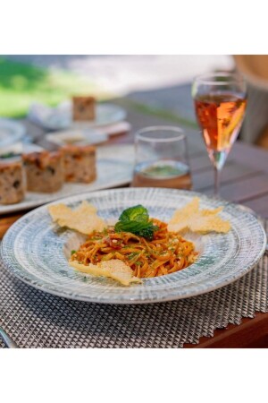 طقم مكرونة من سلسلة MNZ-Odtol 28 سم Odt Bnc 28 سم (مكونات) A0610 - Bonna Porselen