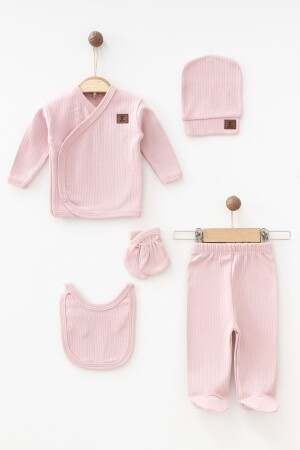 (MNZ-OGANIC) - 5 قطع جديدة من المواليد المرضى مع طفل تقرير (YKGÜLKRSS57 YKGÜLKURUUS2445 - yukobaby bebeğiniz için en doğalı