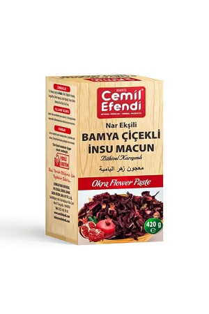 MNZ-Okra زهرة Insu Paste مصدر طبيعي للاندولين 420 جرام - Cemil Efendi