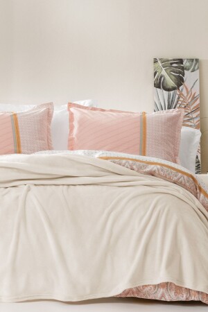 MNZ-Olenna غطاء مزدوج ناعم - Ecru - Yataş