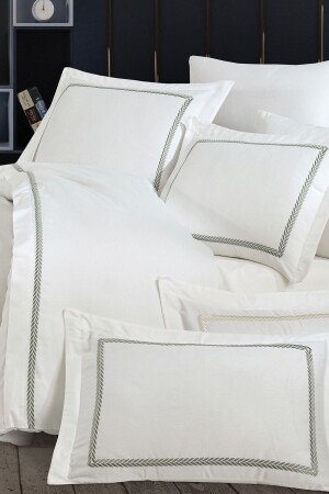 MNZ-Olimpos طلاء القطن المزروعات ساترين سوبر كينج الحجم 6 قطع غطاء القماش مجموعة NPT-NT-R-0226 - Nazik Home