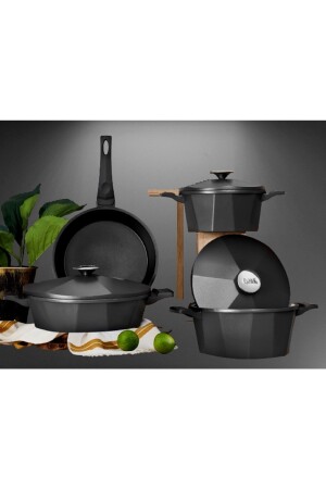 MNZ-Oms 3534 دوديكا 7 قطع الكوارث غرانيت معدنية مجموعة - OMS PASLANMAZ