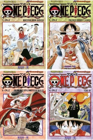 MNZ-One Piece 1-2-3-4 مجموعة المانغا - Gerekli Şeyler Yayıncılık