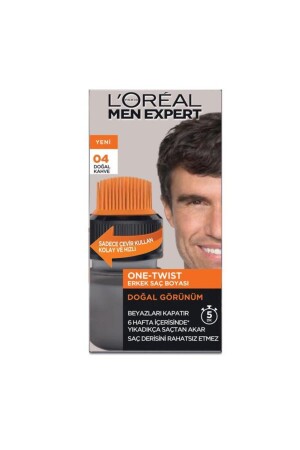 MNZ-One-twist رداء شعر الرجال براون 04 - L'oreal Paris Men Expert