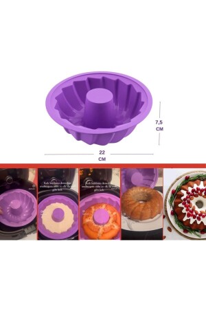 MNZ-Onikiden Airfryer سليكون كيك مولد 22 سم - متوافقة مع فراتر الهواء Sl14 SL14 - Silicolife