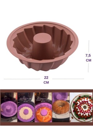 MNZ-Onikiden Airfryer كعك مقاوم للنيران 22 سم ، متوافق مع كعك الهواء - Sl14 SL14-K-K-P - Silicolife