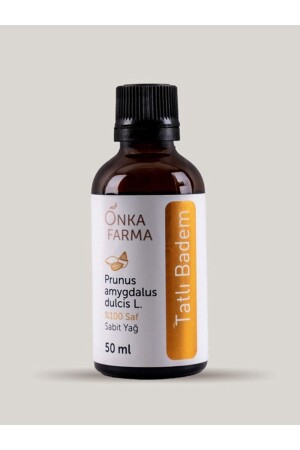 فرما MNZ-Onka 100% زيت اللوز الحلو النقي - مطبخ بارد - 50 مل - Onkafarma