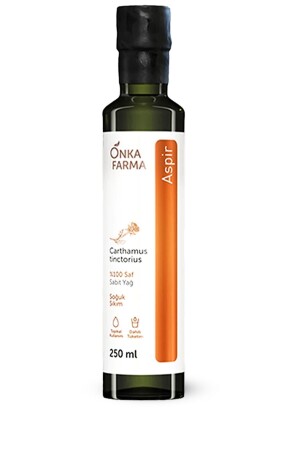 زيت السافلو المضغوط بالبرد من شركة MNZ-Onka Farma - زيت السافلو النقي 100% - 250 مل - Onkafarma