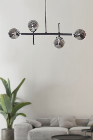 MNZ-Optical 4-piece Chrome Black Metal Body دخان الزجاج التصميم الفاخرة مصباح اللون المضيء الرائد LZRNAVZ21 - Luzarana