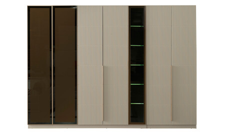 خزانة ملابس MNZ-Optima - 6 أبواب - Cadde Yıldız