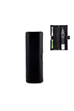 MNZ-Oral B الحاوية الحماية من فرشاة الأسنان الكهربائية حاوية التخزين النظيفي متوافقة مع جميع النماذج الأسود - Ibrush