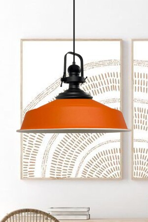 MNZ-Orange Noble واحد الشنابل الأسود الرأس الراجعية مصباح العلق المطعم مقهى غرفة المعيشة الشنابل BMM2013SB - Bamyum