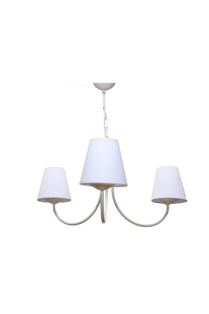 MNZ-Oregon 3-piece White Chandelier (مع قبعة بيز) polat952194 - polataydinlatma